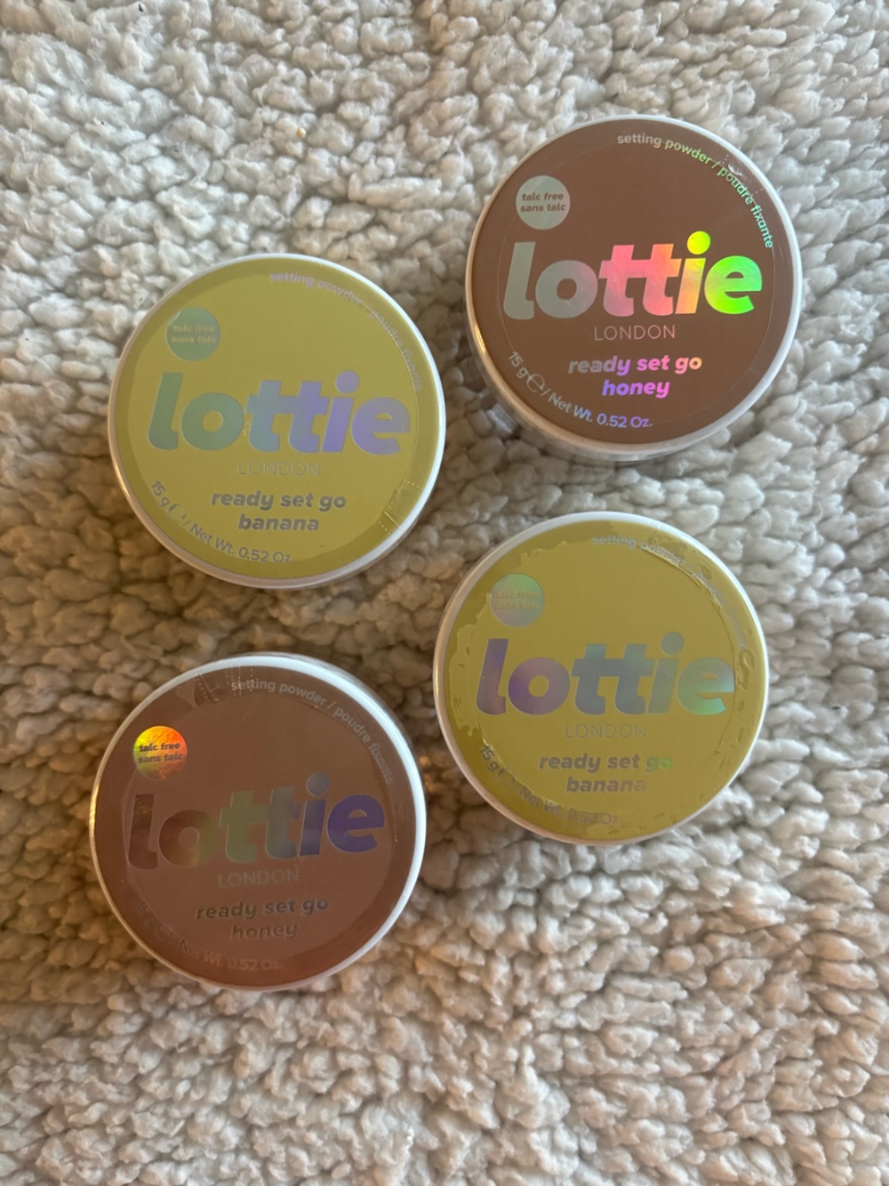 Lottie London Ready Set Go Powder Pots - Yellow & Brown Duo
